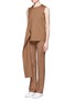 Front View - Click To Enlarge - PORTS 1961 - Drape side wool-silk radzmir top