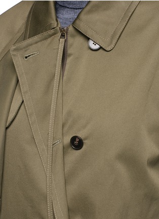 Detail View - Click To Enlarge - PORTS 1961 - Layered cotton gabardine trench coat