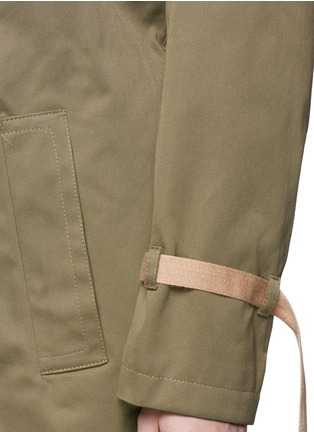 Detail View - Click To Enlarge - PORTS 1961 - Layered cotton gabardine trench coat