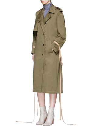 Figure View - Click To Enlarge - PORTS 1961 - Layered cotton gabardine trench coat