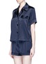 Figure View - Click To Enlarge - ARAKS - 'Shelby' silk charmeuse pyjama top