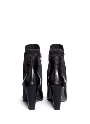 Back View - Click To Enlarge - ASH - 'Bazar' neoprene panel leather ankle boots