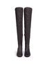 Front View - Click To Enlarge - ASH - 'Elisa' stretch faux suede thigh high boots
