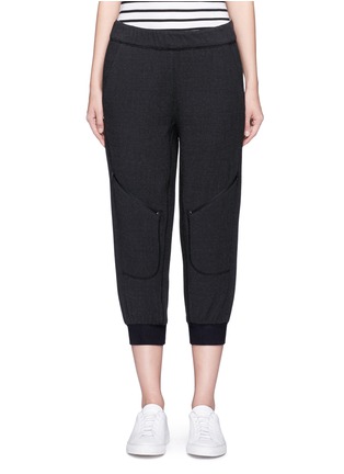 Main View - Click To Enlarge - 72883 - 'Sunday' elastic cuff technical wool blend jogging pants