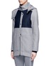 Front View - Click To Enlarge - 72883 - 'Outsider' colourblock double-faced wool coat
