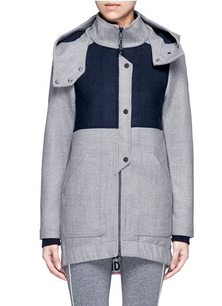 Main View - Click To Enlarge - 72883 - 'Outsider' colourblock double-faced wool coat