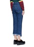 Back View - Click To Enlarge - TOGA ARCHIVES - Frayed cuff denim pants