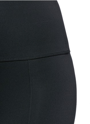 Detail View - Click To Enlarge - LIVE THE PROCESS - 'Geometric' foldable waist cropped performance leggings