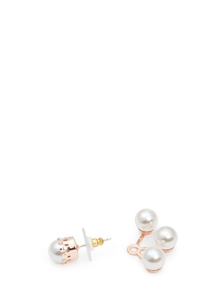 Detail View - Click To Enlarge - JOOMI LIM - 'True Innocence' faux pearl deco earrings