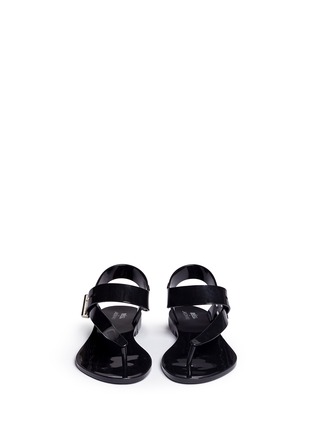 Front View - Click To Enlarge - MELISSA - x Jason Wu 'Charlotte' ankle strap PVC sandals