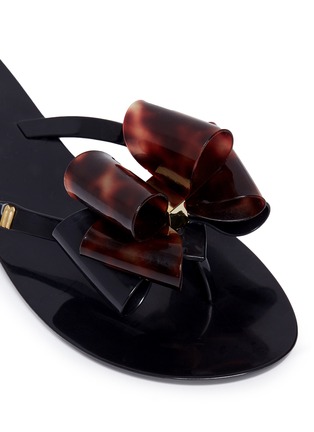 Detail View - Click To Enlarge - MELISSA - 'Harmonic' bow slipper sandals