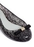 Detail View - Click To Enlarge - MELISSA - x Jason Wu 'Space Love' lace print bow flats