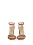 Front View - Click To Enlarge - STUART WEITZMAN - 'Nearly Nude' ankle strap suede sandals