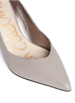 Detail View - Click To Enlarge - SAM EDELMAN - Orella' suede trim leather pumps