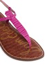 Detail View - Click To Enlarge - SAM EDELMAN - 'Gigi' croc embossed T-strap flat sandals