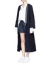 Figure View - Click To Enlarge - FFIXXED STUDIOS - 'Emperical' dot jacquard sash waist coat