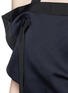 Detail View - Click To Enlarge - FFIXXED STUDIOS - Ribbon trim apron front dress skirt