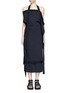Main View - Click To Enlarge - FFIXXED STUDIOS - Ribbon trim apron front dress skirt