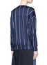 Back View - Click To Enlarge - FFIXXED STUDIOS - 'Unity' stripe silk-cotton bomber jacket