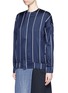 Front View - Click To Enlarge - FFIXXED STUDIOS - 'Unity' stripe silk-cotton bomber jacket