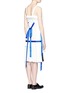 Figure View - Click To Enlarge - ANGEL CHEN - Ribbon appliqué poplin pinafore shirt dress