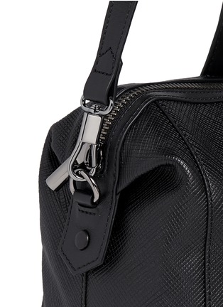 Detail View - Click To Enlarge - ELIZABETH AND JAMES - 'Scott' crosshatch leather duffel bag