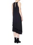 Back View - Click To Enlarge - ELIZABETH AND JAMES - 'Laetitia' layer pleat midi crepe dress