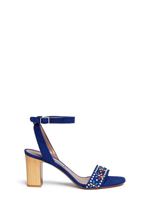 Main View - Click To Enlarge - TABITHA SIMMONS - 'Gia' beaded suede single strap sandals