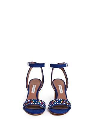 Figure View - Click To Enlarge - TABITHA SIMMONS - 'Gia' beaded suede single strap sandals