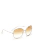 Figure View - Click To Enlarge - OLIVER PEOPLES - x Isabel Marant 'Daria' lightweight oversize sunglasses