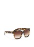 Figure View - Click To Enlarge - OLIVER PEOPLES - 'Brinley' tortoiseshell acetate square sunglasses