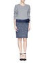 Figure View - Click To Enlarge - ST. JOHN - Bouclé tweed pencil skirt