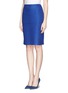 Front View - Click To Enlarge - ST. JOHN - Lurex twill knit pencil skirt