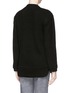 Back View - Click To Enlarge - IRO - 'Colvyn' leather stripe sweater