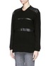 Front View - Click To Enlarge - IRO - 'Colvyn' leather stripe sweater