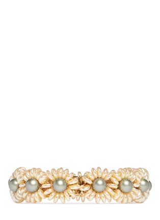 Main View - Click To Enlarge - MIRIAM HASKELL - Pearl flower bracelet clasp
