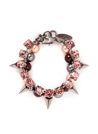 Main View - Click To Enlarge - JOOMI LIM - 'Vicious Love' crystal pearl spike bracelet
