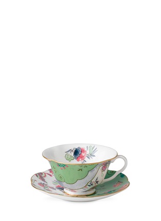 Main View - Click To Enlarge - WEDGWOOD - Butterfly Bloom Teacup & Saucer set - Green