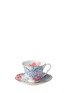Main View - Click To Enlarge - WEDGWOOD - Butterfly Bloom teacup & saucer set - Blue & Pink