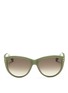 Main View - Click To Enlarge - VALENTINO GARAVANI - Studded round-frame sunglasses