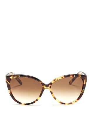 Main View - Click To Enlarge - CHLOÉ - Tortoiseshell cat eye sunglasses