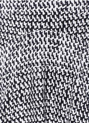 Detail View - Click To Enlarge - DIANE VON FURSTENBERG - Tristana tweed-print silk-blend flared skirt