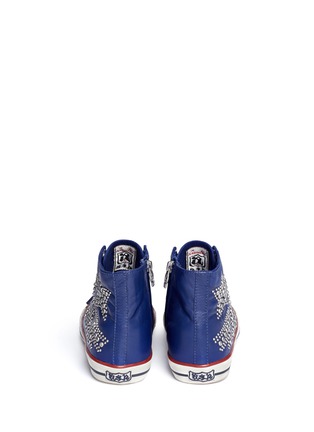 Back View - Click To Enlarge - ASH - 'Vibration' studded star leather sneakers