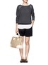 Figure View - Click To Enlarge - TORY BURCH - Robinson Saffiano double zip tote