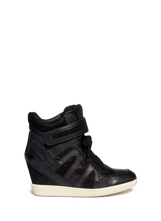 Main View - Click To Enlarge - ASH - 'Beck Bis' leather high-top leather sneakers