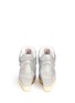 Back View - Click To Enlarge - ASH - 'Beck' metallic leather high-top wedge sneakers