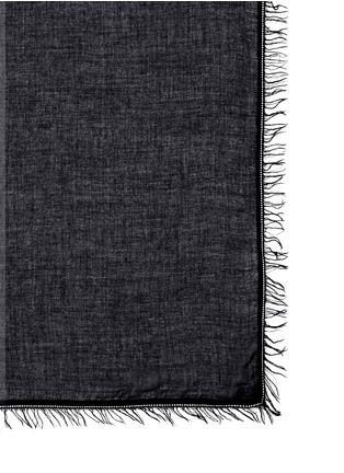 Detail View - Click To Enlarge - FALIERO SARTI - Wool-cashmere blend eyelet edge scarf