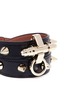 Detail View - Click To Enlarge - GIVENCHY - Obsedia stud double wrap leather bracelet