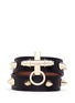 Main View - Click To Enlarge - GIVENCHY - Obsedia stud double wrap leather bracelet
