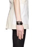 Figure View - Click To Enlarge - GIVENCHY - Obsedia stud double wrap leather bracelet